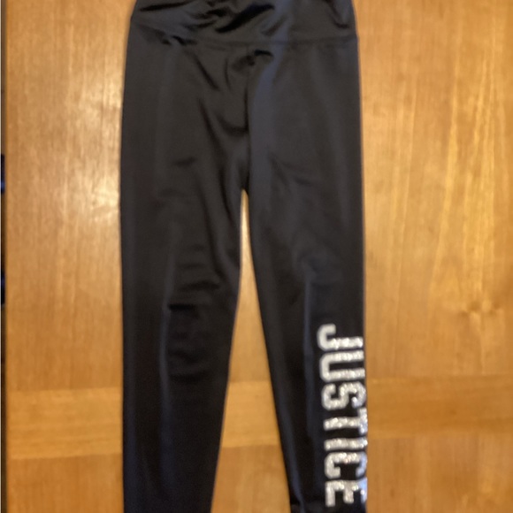 Girls- Justice- soft satin feel Leggings size 10 - Picture 1 of 1